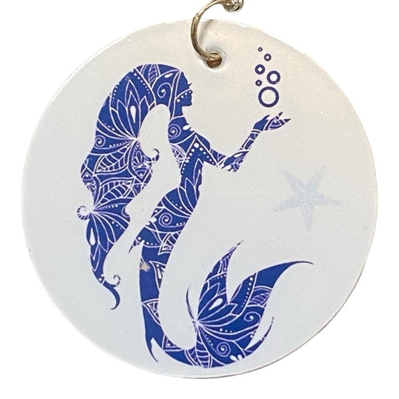 Mermaid Starfish Earrings Dangle Drop Ocean Beach Coastal Nautical Jewelry New - Picture 3 of 4